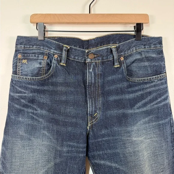 RRL BY RALPH LAUREN Slim Narrow Grandfalls Jean Grandfalls Wash 34 - Picture 4 of 12